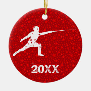 Personalise It, Fencing Ceramic Tree Decoration