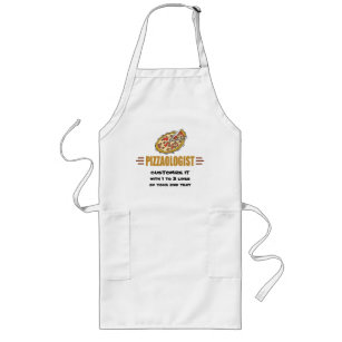 Personalise It! Funny Pizza Love Pizzaologist Long Apron