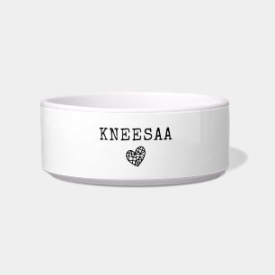 Personalise It! Geo Heart Icon & Pet Name Bowl