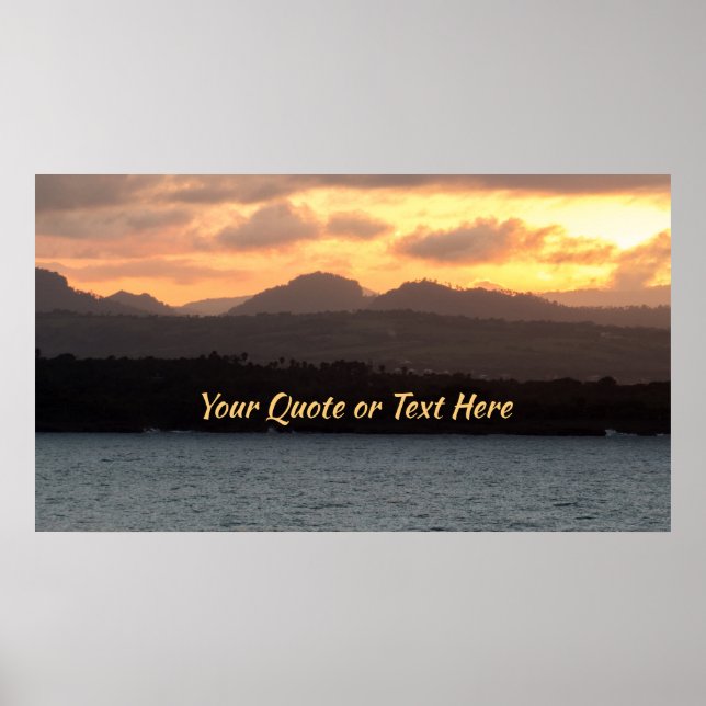Personalise It! | HDR Sunset Poster (Front)