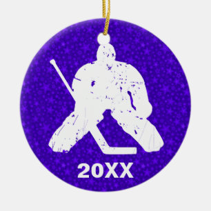 Personalise it, Hockey Goalie Ceramic Ornament