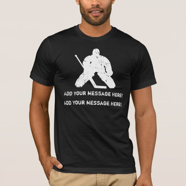 Personalise it, Hockey Goalie T-Shirt (Front)