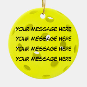 Personalise it, Pickleball Ceramic Ornament