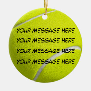 Personalise it, Tennis Ball Ceramic Ornament