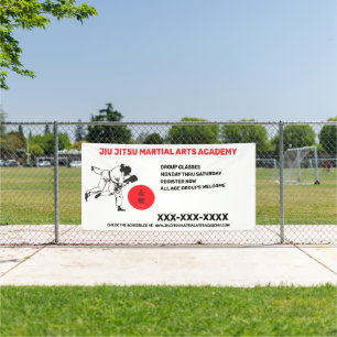 Personalise Jiu Jitsu Martial Arts School Business Banner