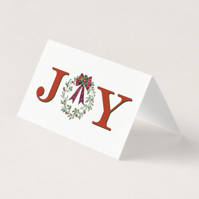 Personalise Joy With Wreath (Front)