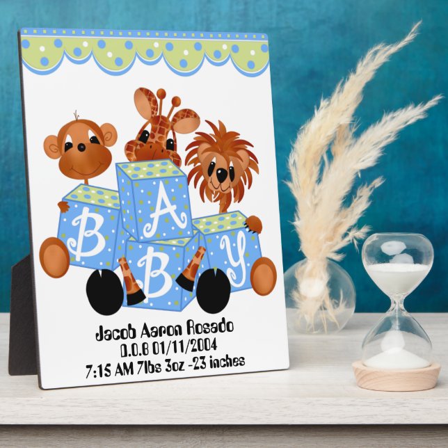 Personalise  Keepsake for Childs birth Your Plaque (Side)