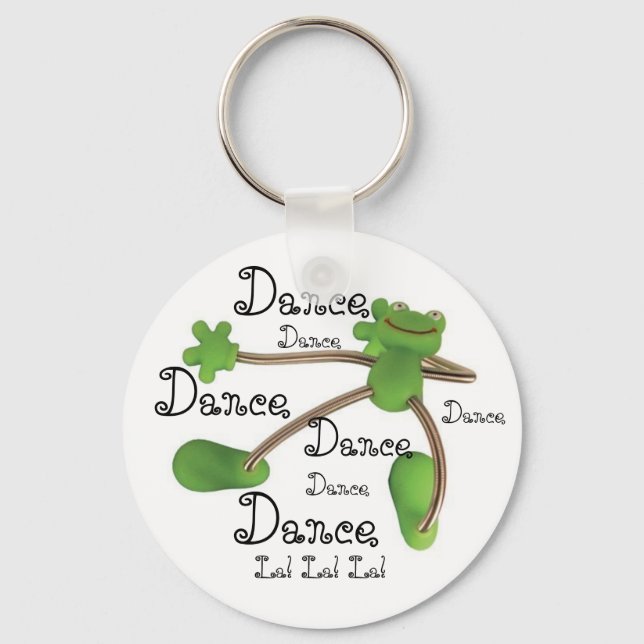 Personalise Key Chain Keychain - Dancing Frog (Front)