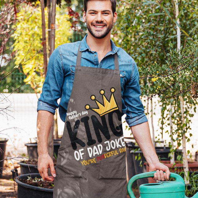 Personalise King of Dad Jokes Apron (Creator Uploaded)