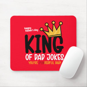 Personalise King of Dad Jokes Mouse Pad