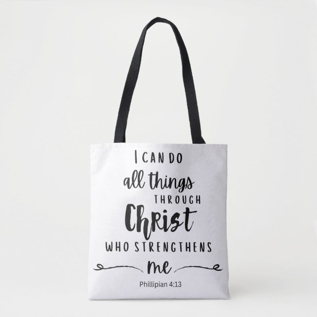 Personalise l Scripture l Christian l  Tote Bag (Front)