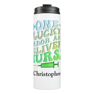 Personalise Labour & Delivery Nurse St Patrick's Thermal Tumbler