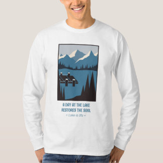 Personalise Lake is Life, A Day at the Lake T-Shirt