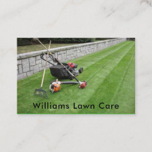 Personalise Lawn Care Mowing Garden 100 Business Card