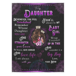 Personalise Letter To My Daughter From Mum Tablecloth