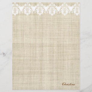 Personalise Linen & Lace Pretty Flyer