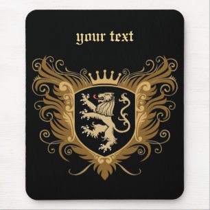 Personalise Lion Crest [dark] Mouse Pad