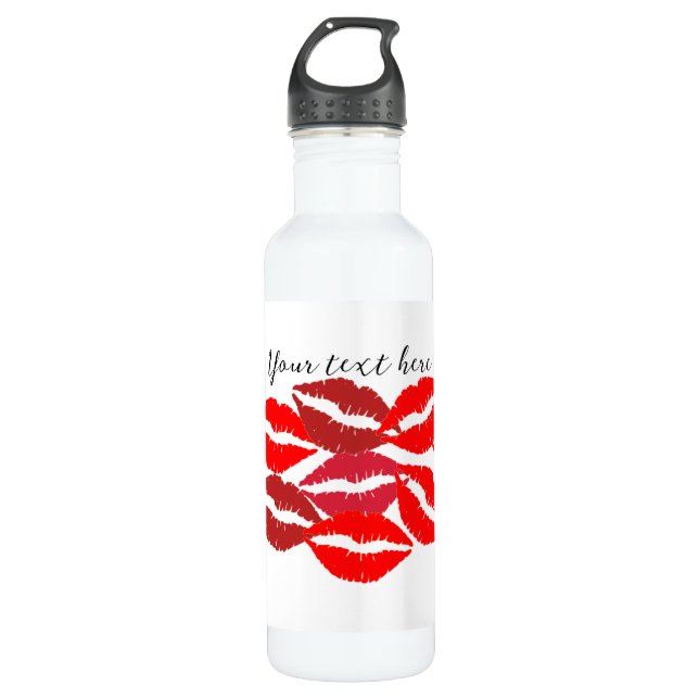 Personalise Lips Water Bottle  (Front)