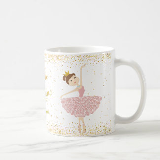 personalise little ballerina name mug