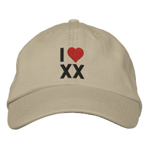 Personalise Love with your 2 letter monogram! Embroidered Hat