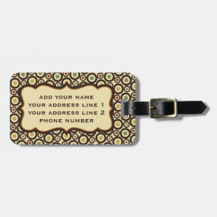 Personalise Luggage Tag w/ leather strap