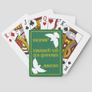 Personalise Magician White Dove Playing Cards