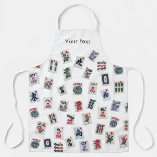 Personalise MahJong tiles and symbols patterns  Apron