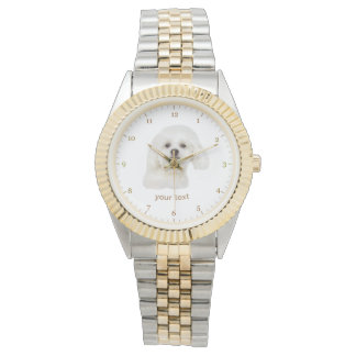Personalise Maltese puppy Watch