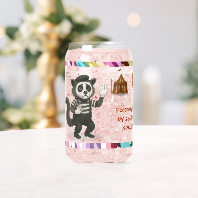 Personalise: Marcel, civet mime Can Glass (Insitu (Wedding))