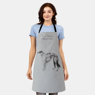 Personalise Martynow Borzoi Sketch Grooming Apron