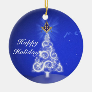Personalise Masonic Emblem Ceramic Ornament