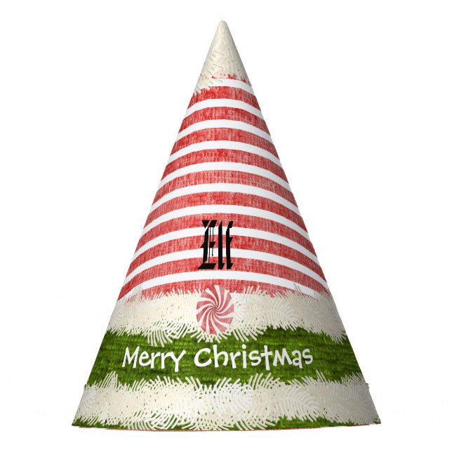 Personalise:  Merry Christmas Elf Costume Hat (Front)