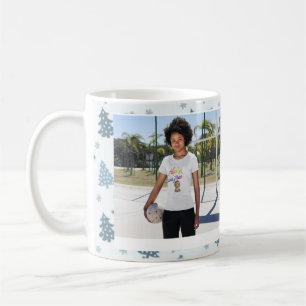personalise merry christmas Happy and Free Dog Coffee Mug