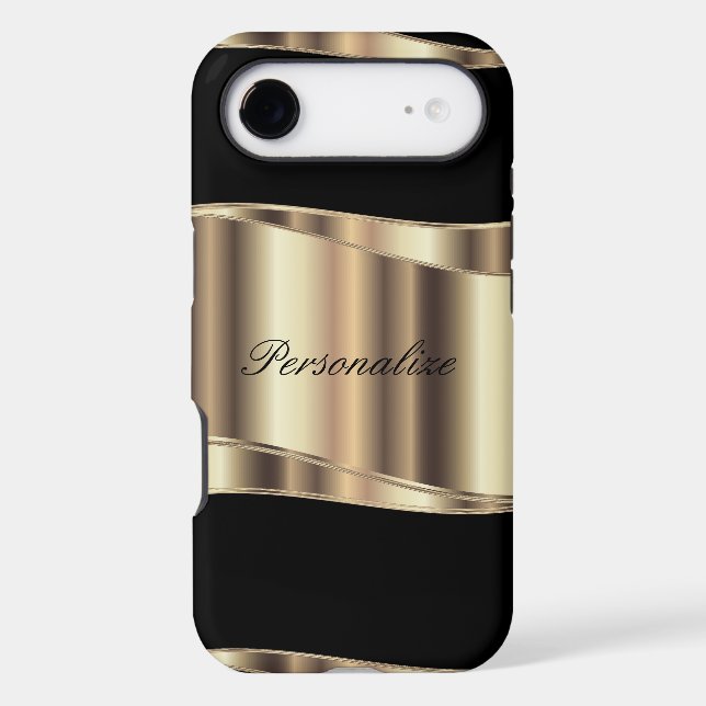 Personalise Metallic Gold Design (Back)