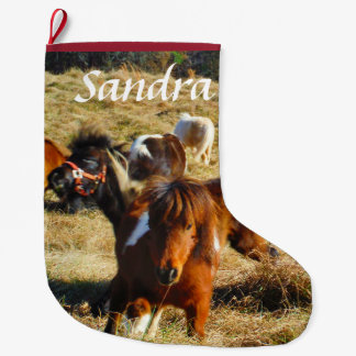 Personalise miniature Horse ponies Large Christmas Stocking