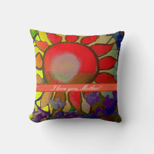 Personalise Modern Beautiful Mother’s Day  Throw P Cushion
