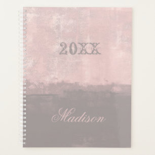 Personalise modern stylish light pink mallow Nr41s Planner