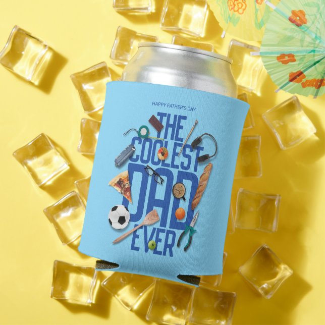 Personalise Modern The Coolest Dad Ever Can Cooler (In Situ Summer)