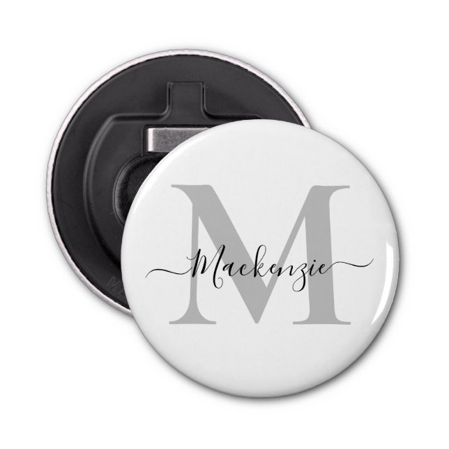 Personalise Monogram Initial Name Bottle Opener (Front)