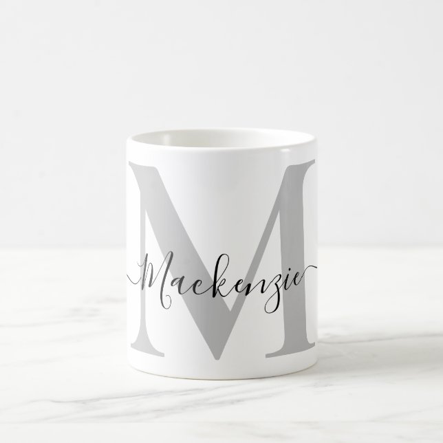 Personalise Monogram Initial Name Coffee Mug (Center)