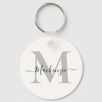 Personalise Monogram Initial Name Key Ring
