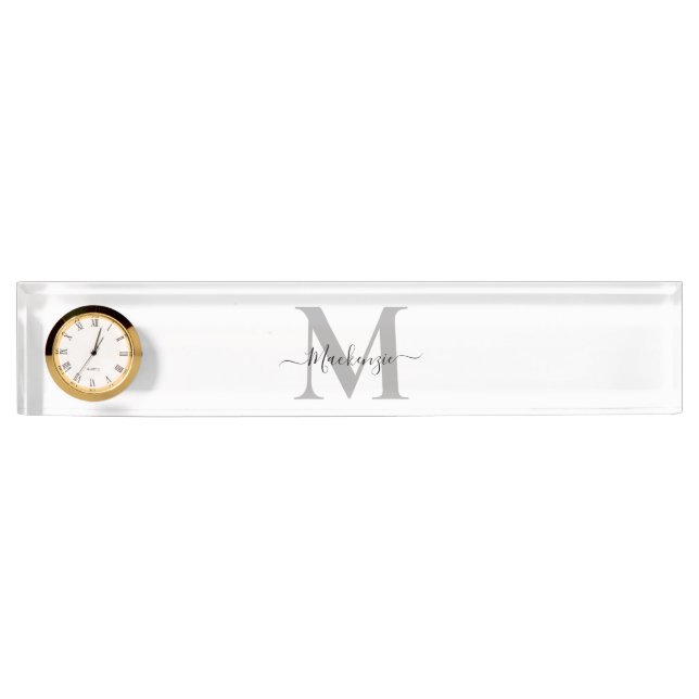 Personalise Monogram Initial Name Nameplate (Front)