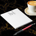 Personalise Monogram Initial Name Notepad<br><div class="desc">Personalise this Monogram Initial or Name product. Looks good on anything. ⭐PERSONALIZE this template with your artwork. ⭐EDIT it further to make more changes. ⭐TRANSFER this design to any product. Visit all my stores at bit.ly/SandyspiderStores (cut and paste).</div>