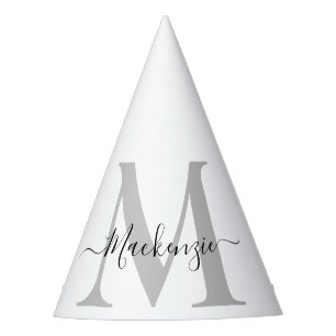 Personalise Monogram Initial Name Party Hat