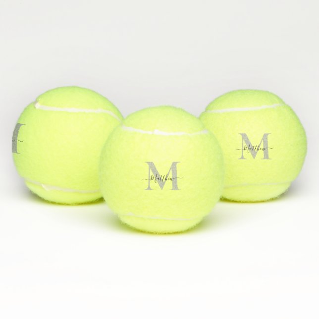 Personalise Monogram Initial Name Tennis Balls (Multi)