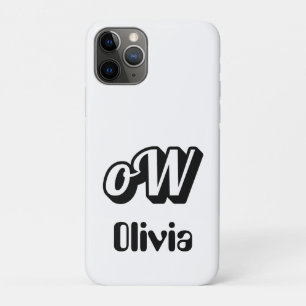 Personalise Monogram Name  iPhone 11 Pro Case