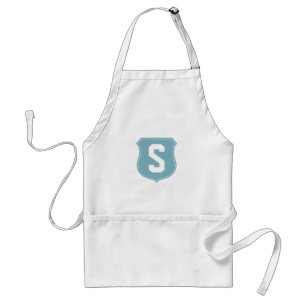 Personalise monogram S BBQ apron for men and women