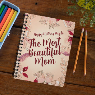 Personalise Most Beautiful Mum Notebook