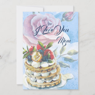 Personalise Mother's Day Cake Card