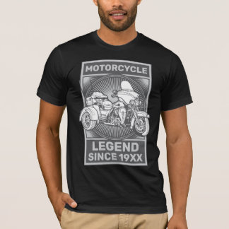 Personalise Motorcycle Trike Custom Biker Legend T-Shirt